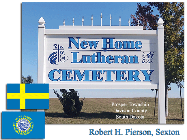 New Home Lutheran Cemetery Sign